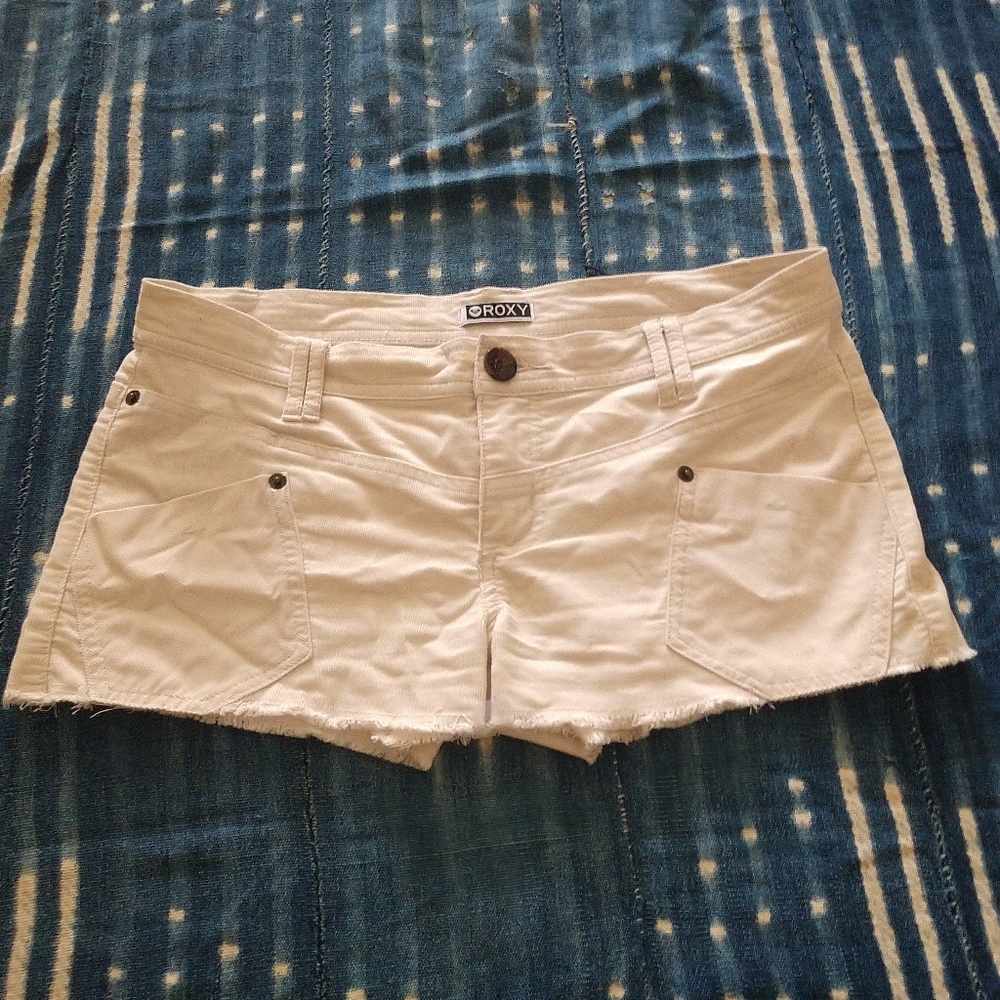 Roxy corduroy cut-off shorts